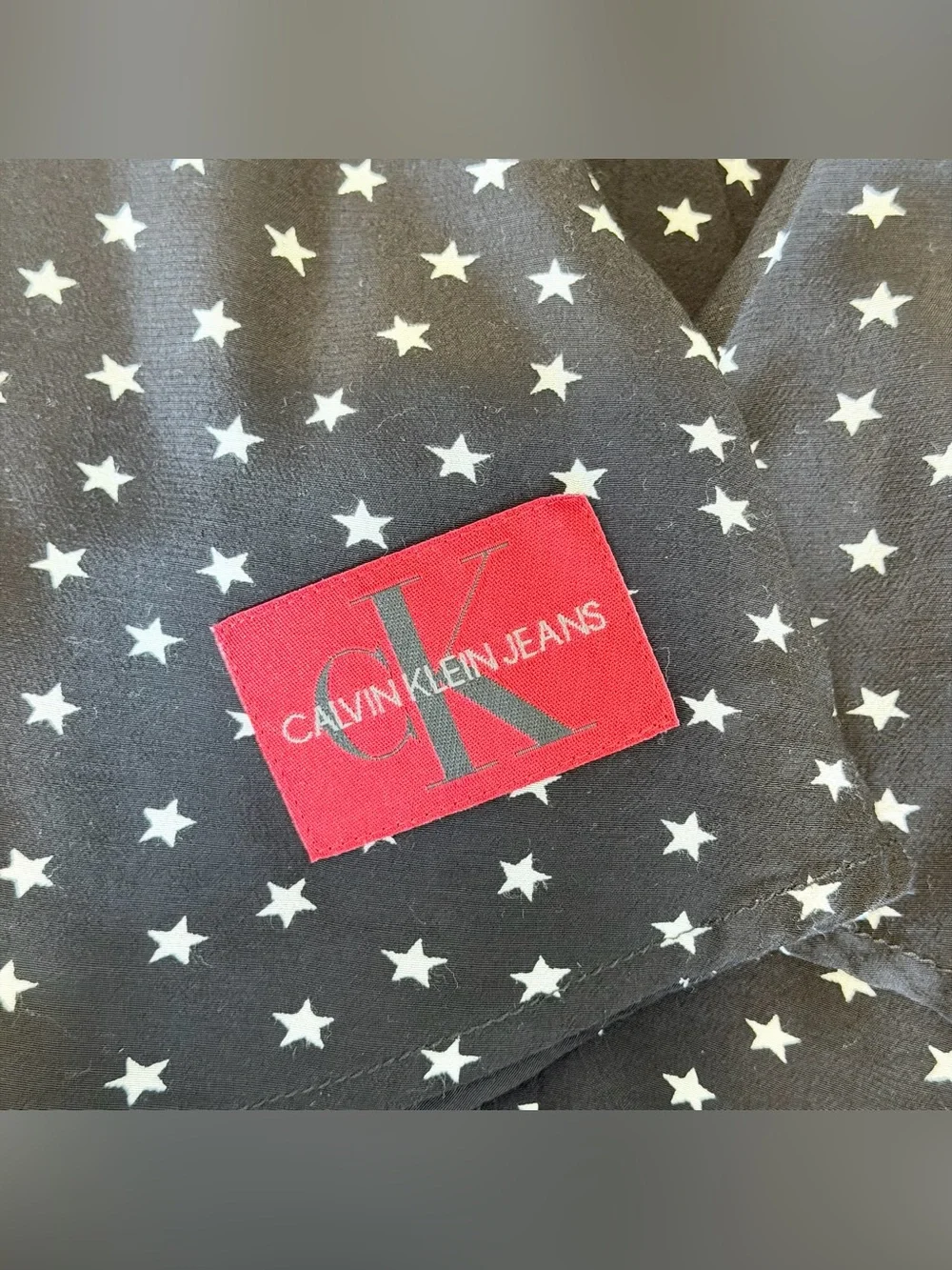 Calvin Klein Black Star-Print Dress size XS